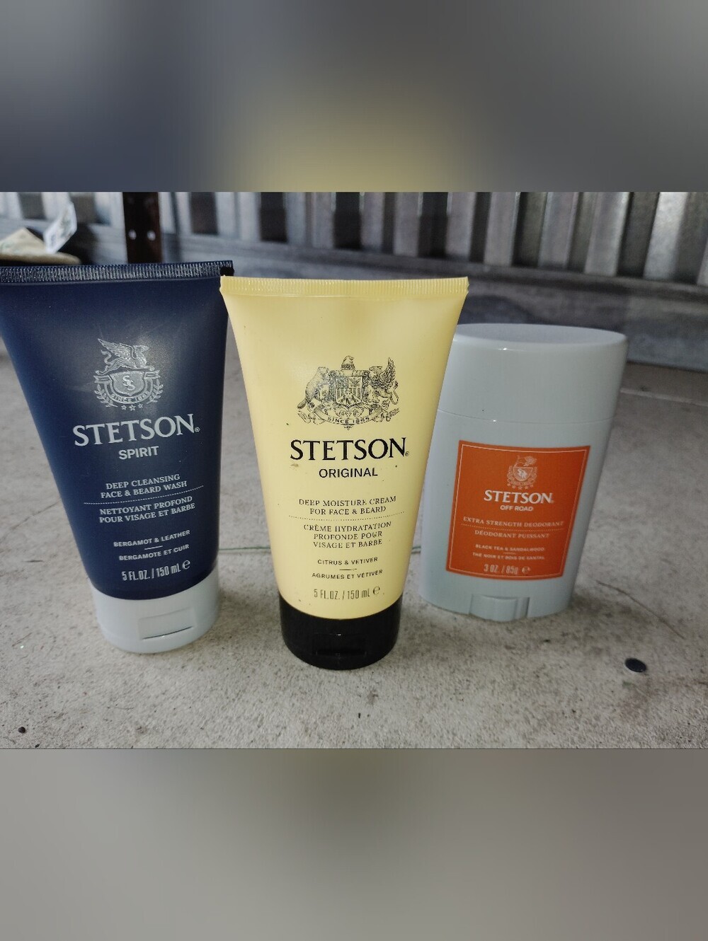 Stetson Original Men's Grooming Bath And Body Set New
